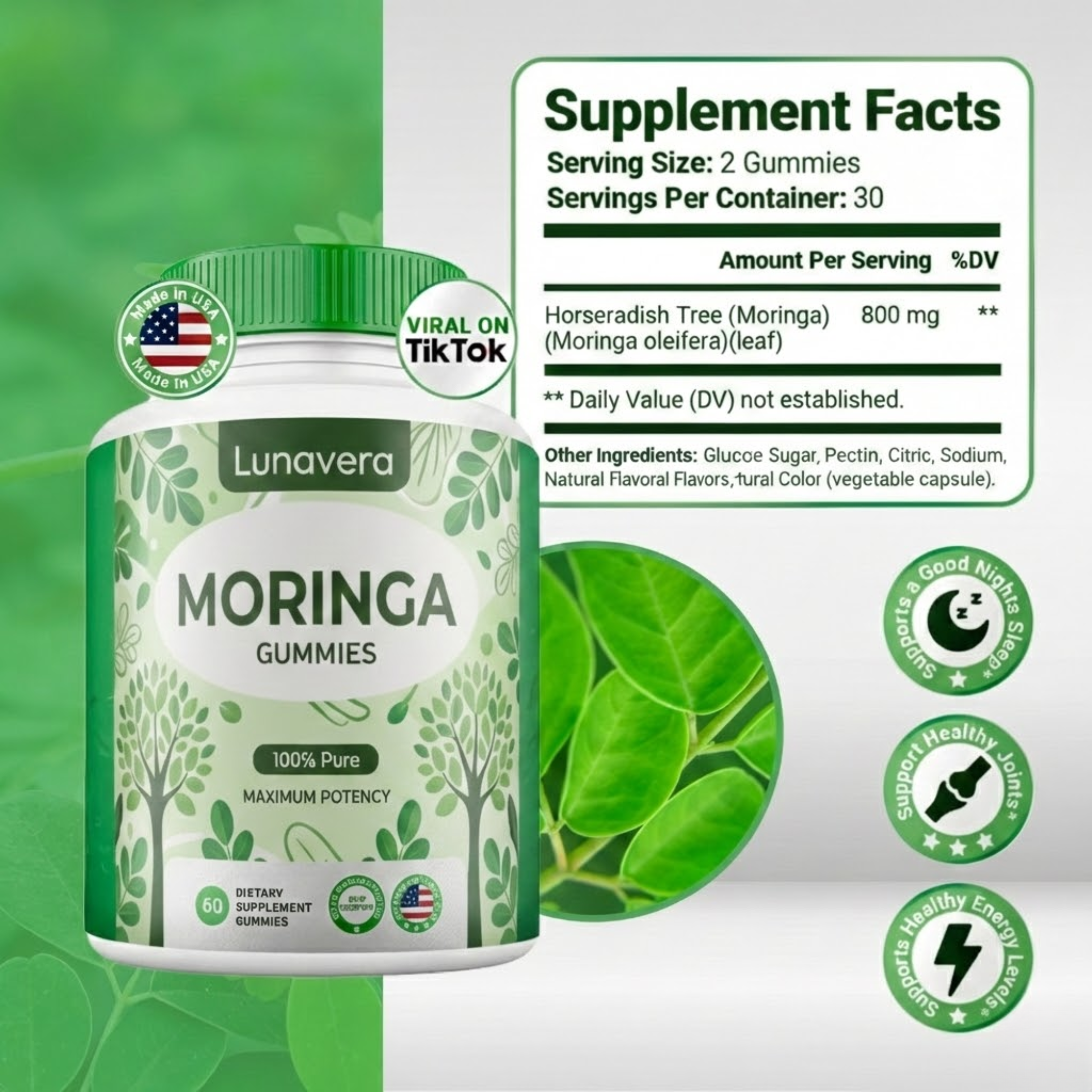 Lunavera Moringa Gummies